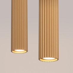 Lampa wisząca KARBON 2 złoty SL.1555