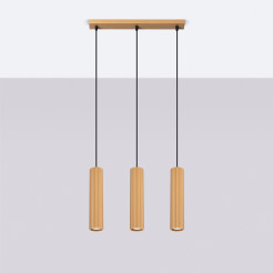 Lampa wisząca KARBON 3L złoty SL.1556