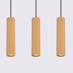 Lampa wisząca KARBON 3L złoty SL.1556
