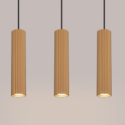 Lampa wisząca KARBON 3L złoty SL.1556