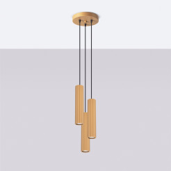 Lampa wisząca KARBON 3P złoty SL.1557
