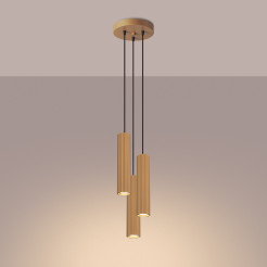 Lampa wisząca KARBON 3P złoty SL.1557