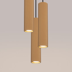 Lampa wisząca KARBON 3P złoty SL.1557