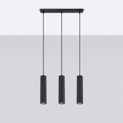 Lampa wisząca KARBON 3L czarny SL.1575