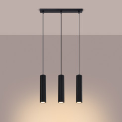 Lampa wisząca KARBON 3L czarny SL.1575
