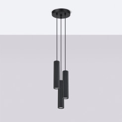 Lampa wisząca KARBON 3P czarny SL.1576