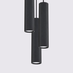 Lampa wisząca KARBON 3P czarny SL.1576