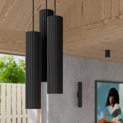 Lampa wisząca KARBON 3P czarny SL.1576