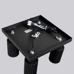 Plafon KARBON 4 czarny SL.1583