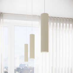 Lampa wisząca KARBON 1 beżowy SL.1592