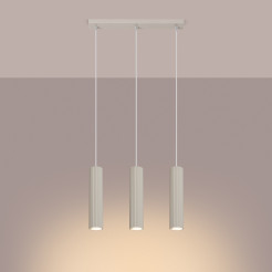 Lampa wisząca KARBON 3L beżowy SL.1594
