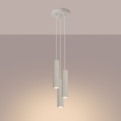 Lampa wisząca KARBON 3P beżowy SL.1595