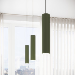 Lampa wisząca KARBON 1 zielony oliwkowy SL.1611