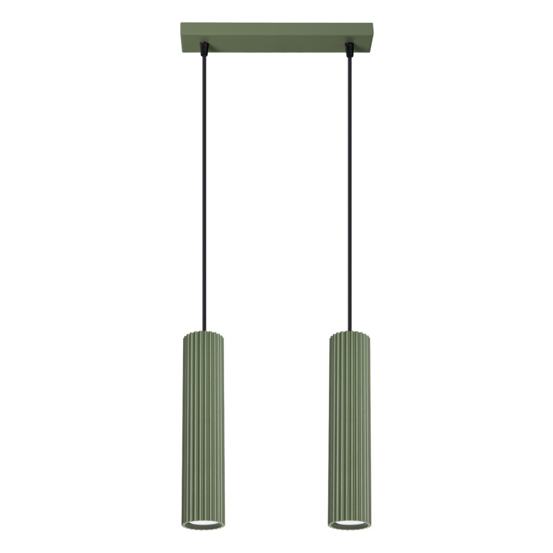 Lampa wisząca KARBON 2 zielona oliwka SL.1612