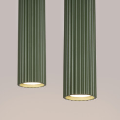 Lampa wisząca KARBON 2 zielona oliwka SL.1612