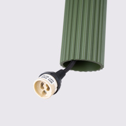 Lampa wisząca KARBON 3L zielona oliwka SL.1613