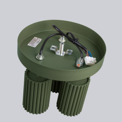 Plafon KARBON 3P zielony oliwkowy SL.1620