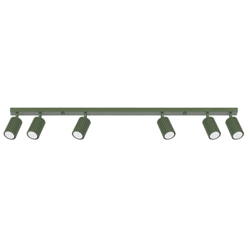 Plafon KARBON 6L zielony oliwkowy SL.1623