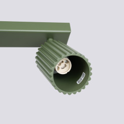 Plafon KARBON 6L zielony oliwkowy SL.1623