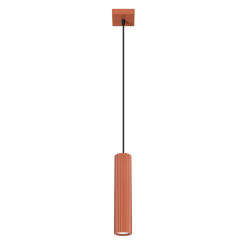 Lampa wisząca KARBON 1 ochra czerwona SL.1630