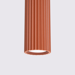 Lampa wisząca KARBON 1 ochra czerwona SL.1630