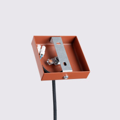 Lampa wisząca KARBON 1 ochra czerwona SL.1630
