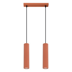 Lampa wisząca KARBON 2 ochra czerwona SL.1631