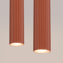 Lampa wisząca KARBON 2 ochra czerwona SL.1631