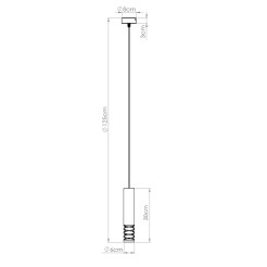 Lampa wisząca LAMI 1 biały SL.1686