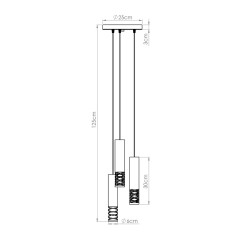 Lampa wisząca LAMI 3P biały SL.1689