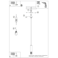 Lampa wisząca LIRO 1 biały SL.1691