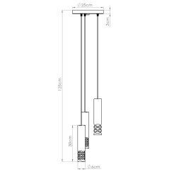 Lampa wisząca LIRO 3P biały SL.1694