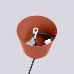 Lampa wisząca BILO ochra czerwona SL.1706