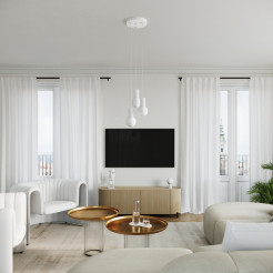 Lampa wisząca HALO 1 biała SL.1709