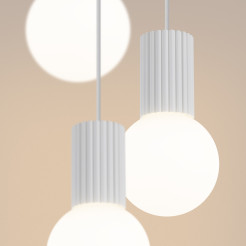 Lampa wisząca HALO 3P biała SL.1710