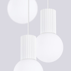 Lampa wisząca HALO 3P biała SL.1710