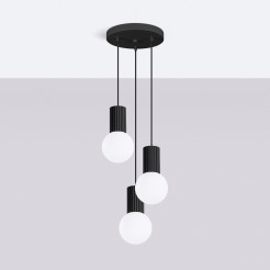 Lampa wisząca HALO 3P czarna SL.1715