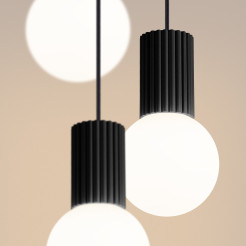 Lampa wisząca HALO 3P czarna SL.1715