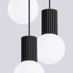 Lampa wisząca HALO 3P czarna SL.1715