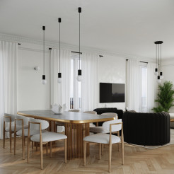Lampa wisząca HALO 3P czarna SL.1715