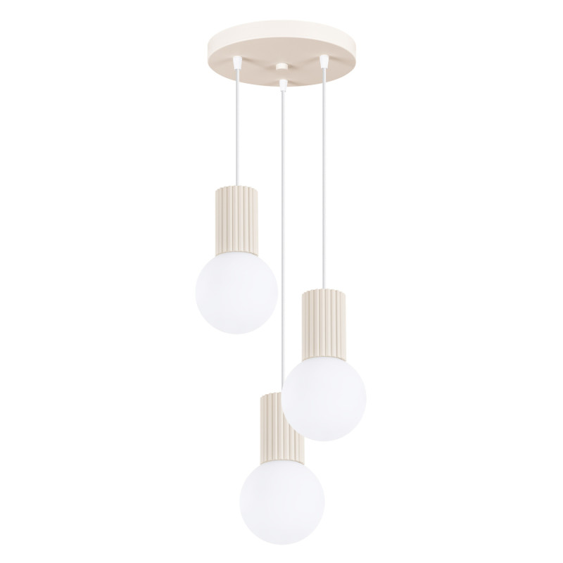 Lampa wisząca HALO 3P beżowa SL.1720