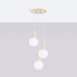 Lampa wisząca HALO 3P beżowa SL.1720