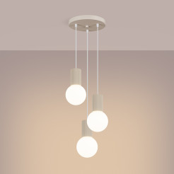 Lampa wisząca HALO 3P beżowa SL.1720