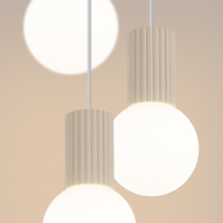 Lampa wisząca HALO 3P beżowa SL.1720