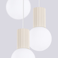 Lampa wisząca HALO 3P beżowa SL.1720