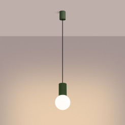 Lampa wisząca HALO 1 zielona oliwka SL.1724
