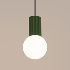 Lampa wisząca HALO 1 zielona oliwka SL.1724