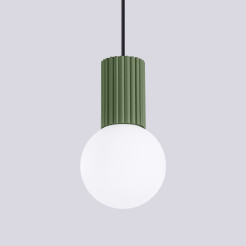 Lampa wisząca HALO 1 zielona oliwka SL.1724