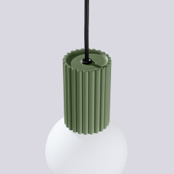 Lampa wisząca HALO 1 zielona oliwka SL.1724