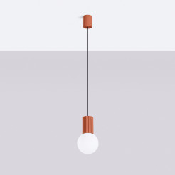 Lampa wisząca HALO 1 ochra czerwona SL.1729
